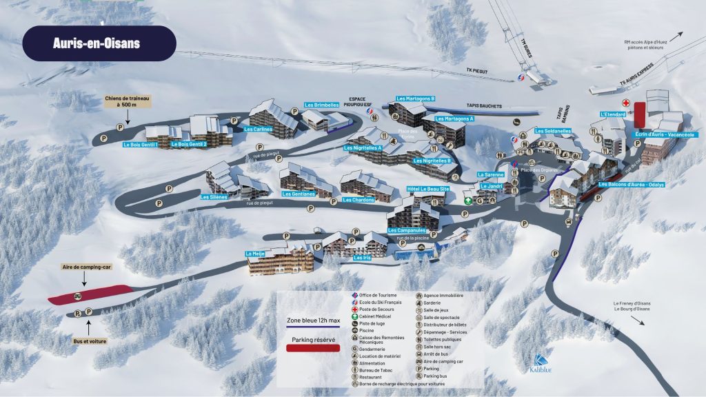 Plan station auris-en-oisans