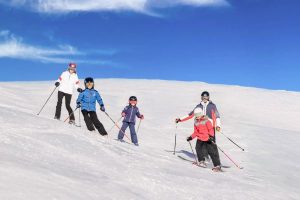 Famille au ski