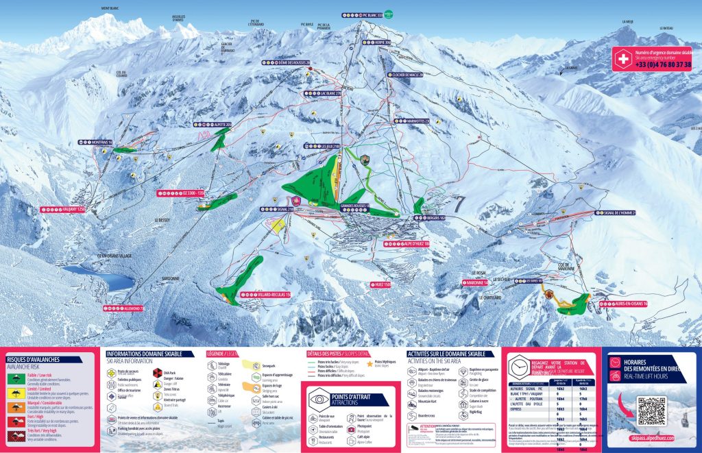 plan des pistes alpe d'huez