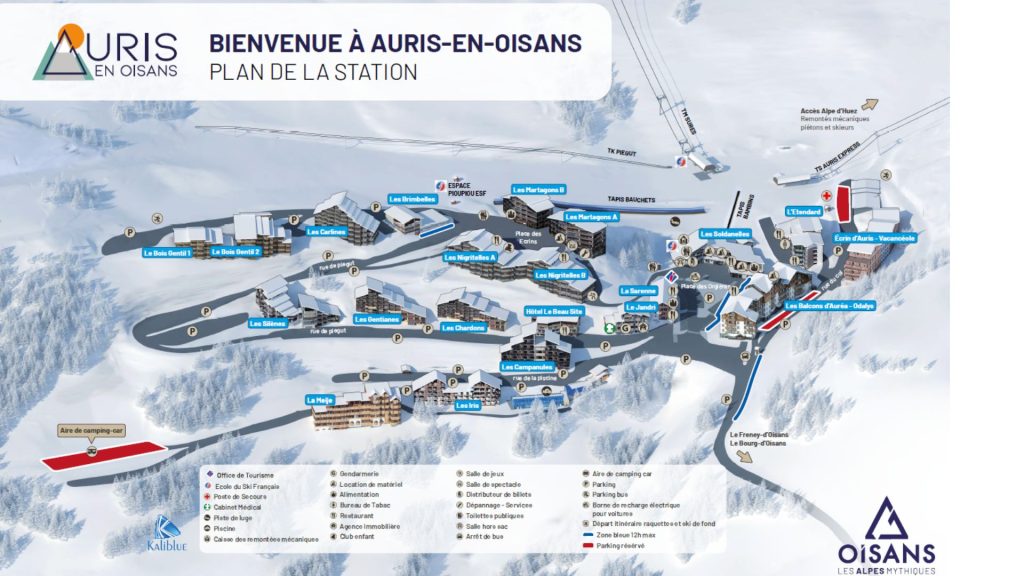 plan station auris en oisans